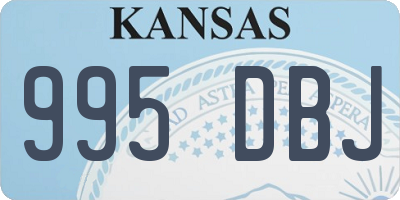 KS license plate 995DBJ
