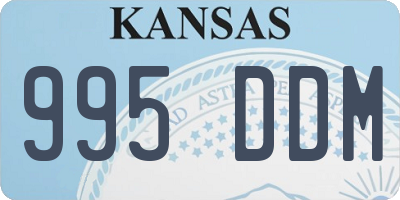 KS license plate 995DDM