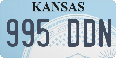 KS license plate 995DDN
