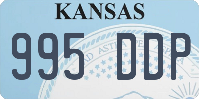 KS license plate 995DDP