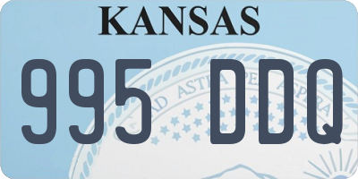 KS license plate 995DDQ