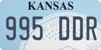 KS license plate 995DDR