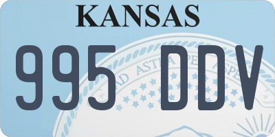 KS license plate 995DDV