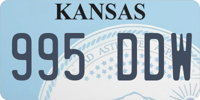 KS license plate 995DDW
