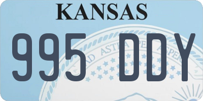 KS license plate 995DDY