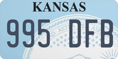 KS license plate 995DFB
