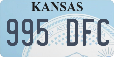 KS license plate 995DFC