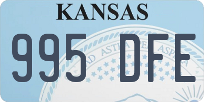 KS license plate 995DFE