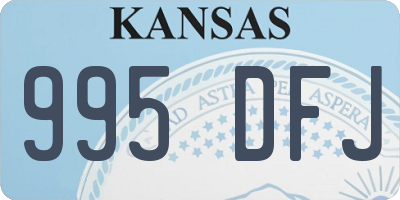KS license plate 995DFJ