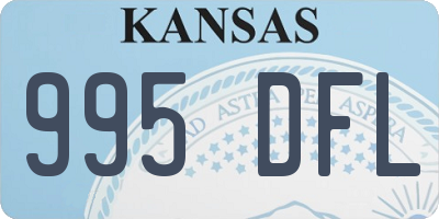 KS license plate 995DFL