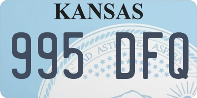 KS license plate 995DFQ