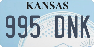 KS license plate 995DNK