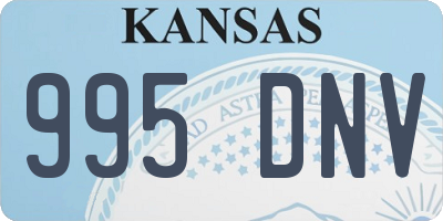 KS license plate 995DNV