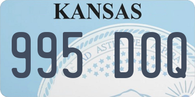 KS license plate 995DOQ