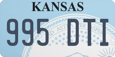 KS license plate 995DTI