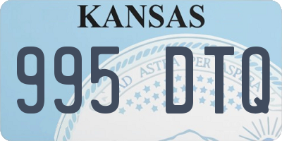 KS license plate 995DTQ