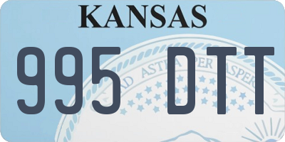 KS license plate 995DTT