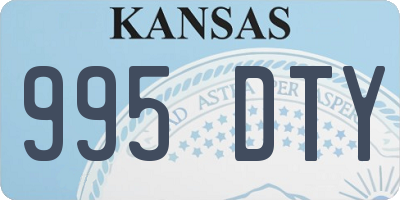 KS license plate 995DTY
