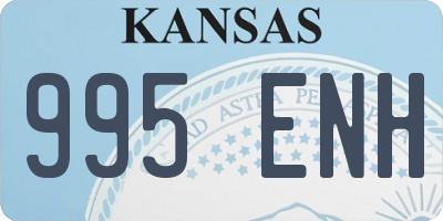 KS license plate 995ENH