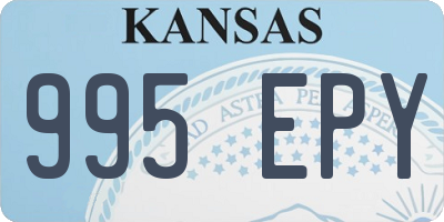 KS license plate 995EPY