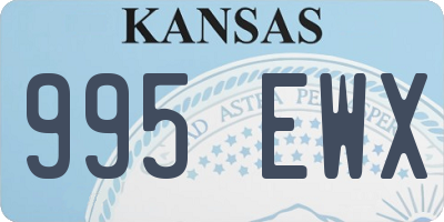 KS license plate 995EWX