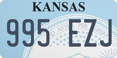 KS license plate 995EZJ