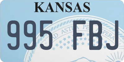 KS license plate 995FBJ