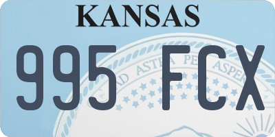 KS license plate 995FCX