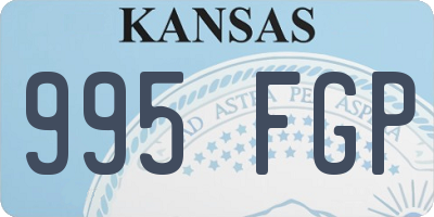 KS license plate 995FGP