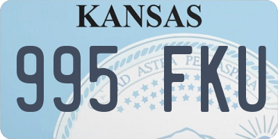 KS license plate 995FKU