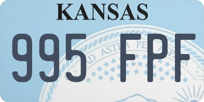 KS license plate 995FPF