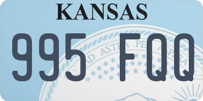 KS license plate 995FQQ