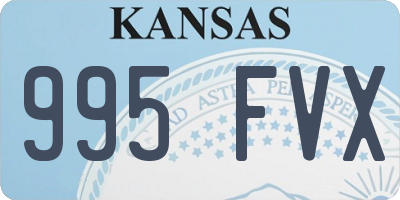 KS license plate 995FVX