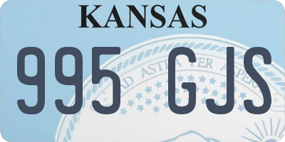 KS license plate 995GJS