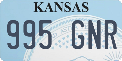 KS license plate 995GNR