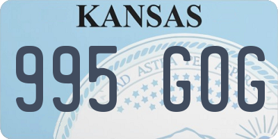 KS license plate 995GOG