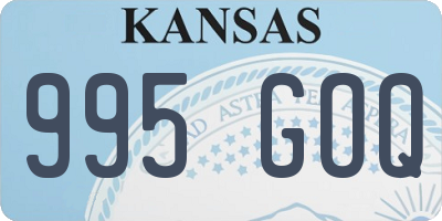 KS license plate 995GOQ