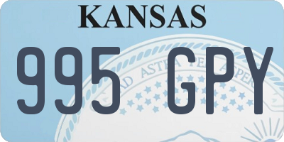 KS license plate 995GPY