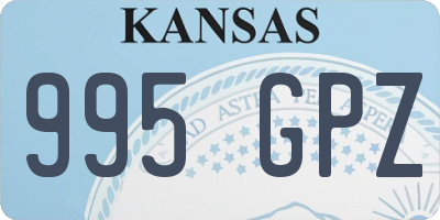 KS license plate 995GPZ
