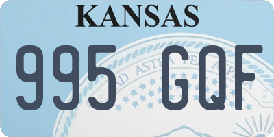 KS license plate 995GQF