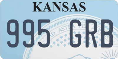 KS license plate 995GRB