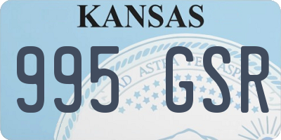 KS license plate 995GSR