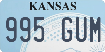 KS license plate 995GUM