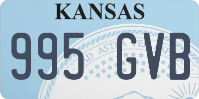 KS license plate 995GVB