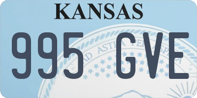 KS license plate 995GVE