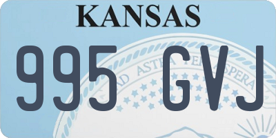 KS license plate 995GVJ