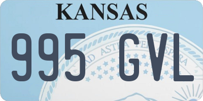 KS license plate 995GVL