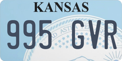 KS license plate 995GVR