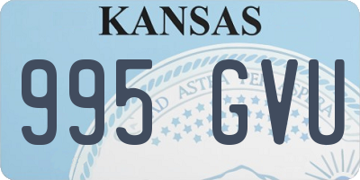 KS license plate 995GVU