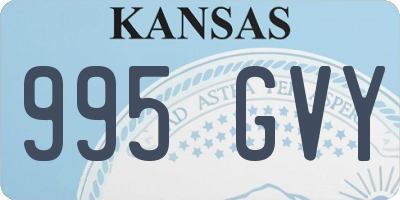 KS license plate 995GVY
